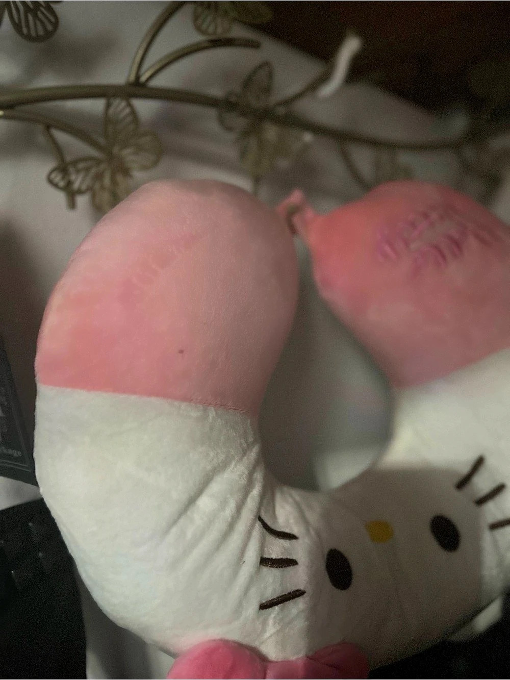 Sanrio Hello Kitty Travel Neck Pillow Pink & White